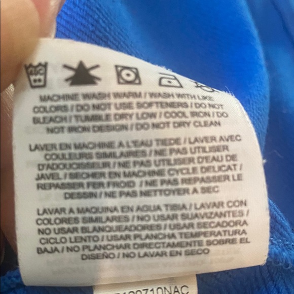 Nike Golf Blue Windbreaker 1/4 Zip Hidden Hood Men’s L - Picture 7 of 8